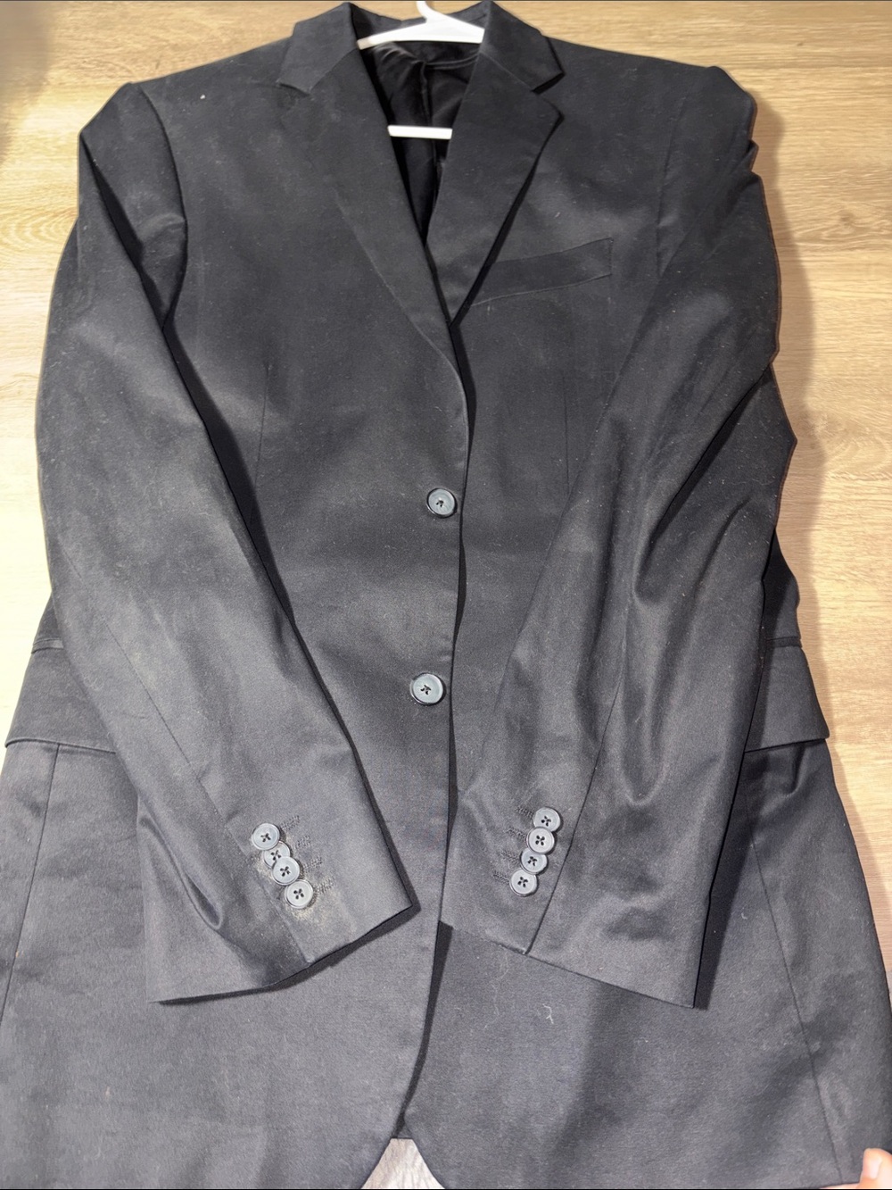 Express Black Men's Two-Button Notch Lapel Blazer